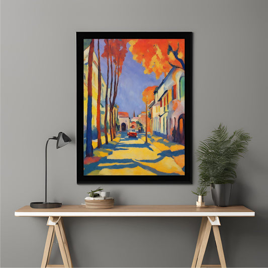 El pueblo en otoño-Art Print