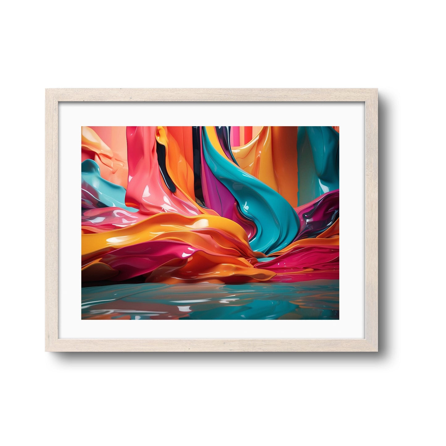 Euforia de colores líquidos -Art Print