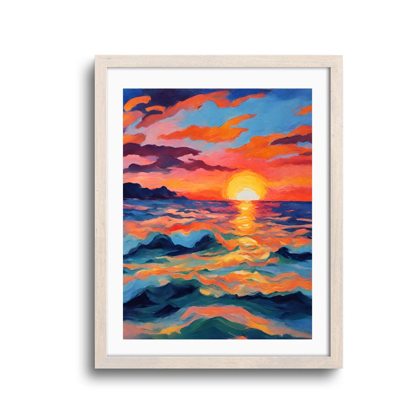 Ocaso desde el mar -Art Print