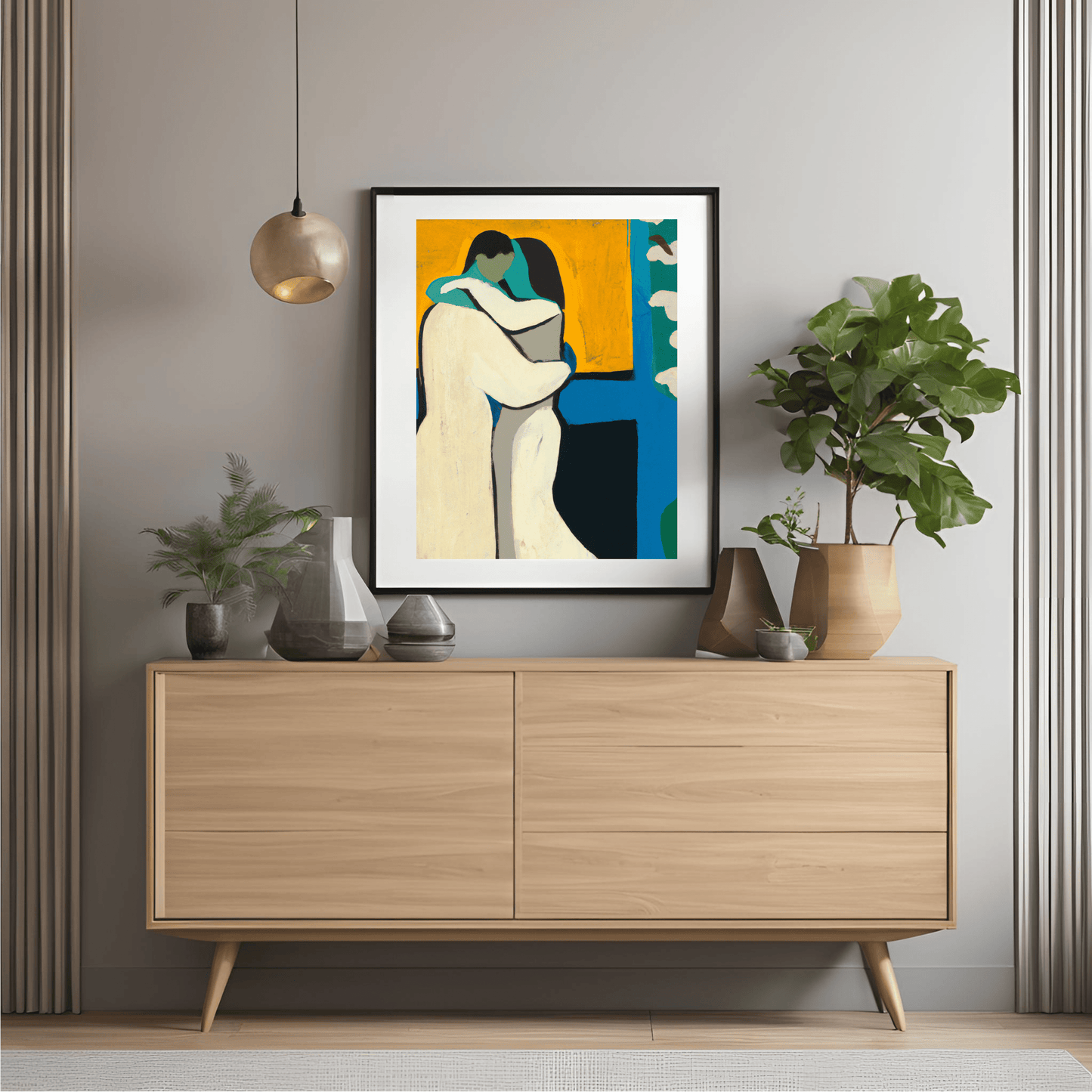 Los novios bailando - Art Print