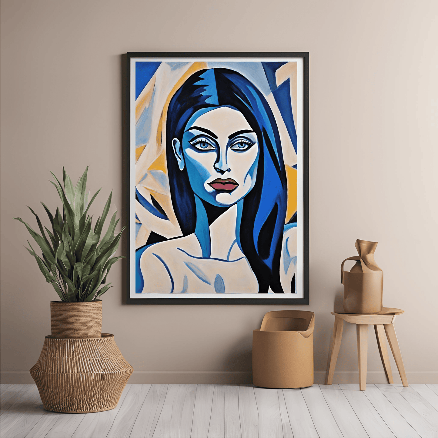 Woman remembering - Art Print