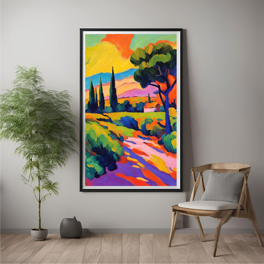 Camino al amanecer - Art Print