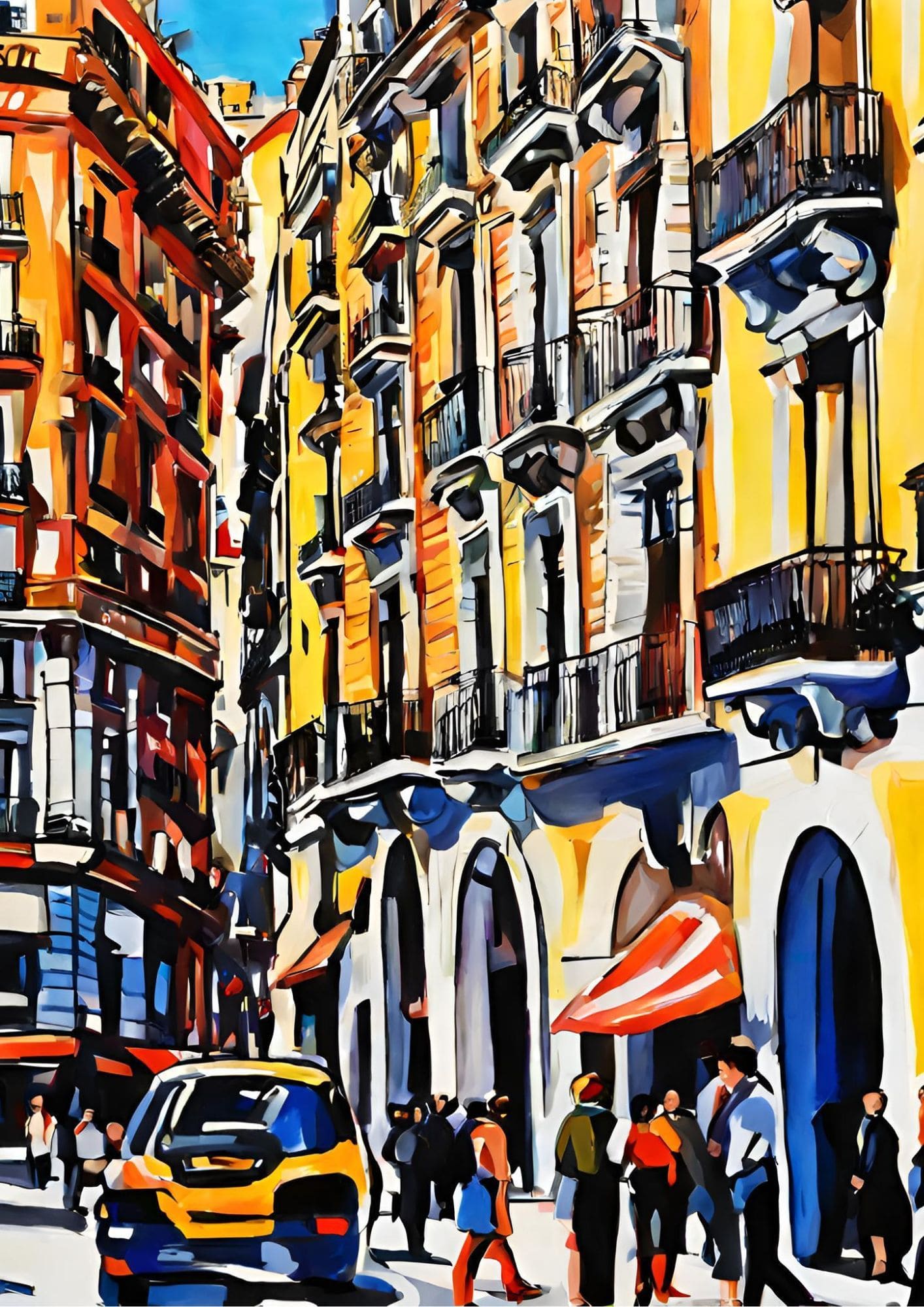 Paseo por la ciudad -Art Print